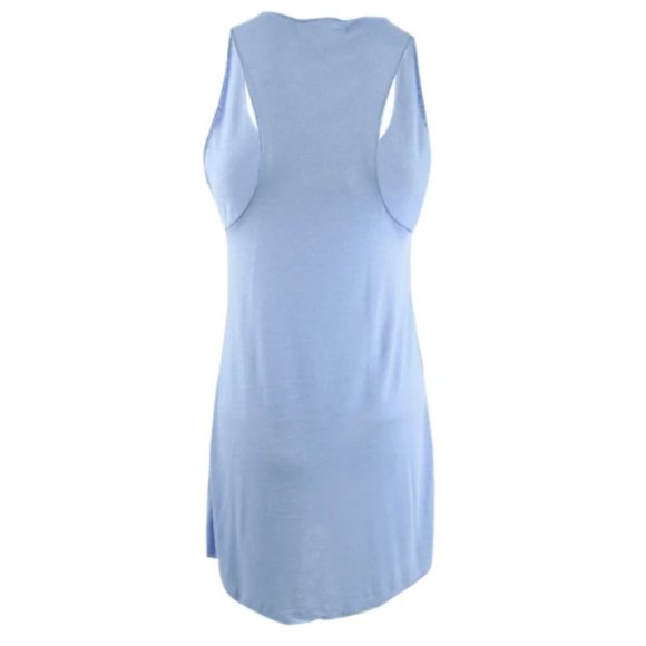 NWT Miken Macys Racerback Swim Cover Up Dress Blue - Picture 4 of 4